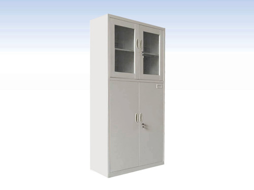 KL98-10噴塑亞光連體開(kāi)門(mén)玻璃柜