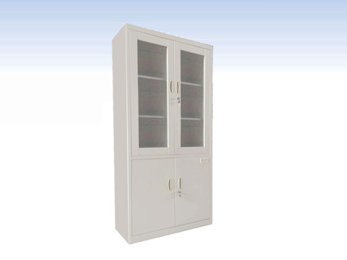 KL98-12噴塑亞光連體玻璃開(kāi)門(mén)柜